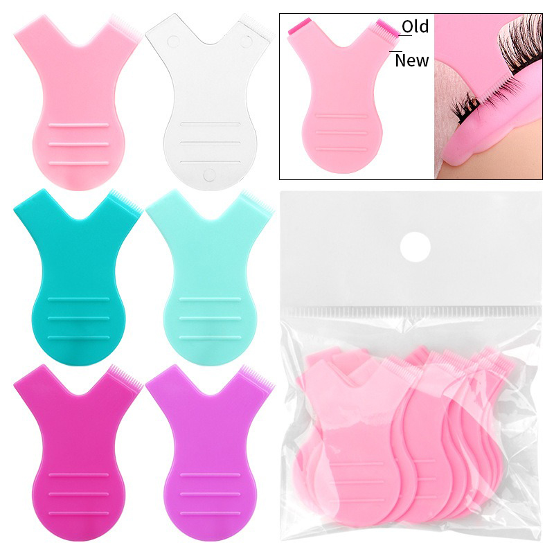 Eyelash Extension Y Shape - 10pcs Makeup Eyelash Brushes Reuseable Plastic