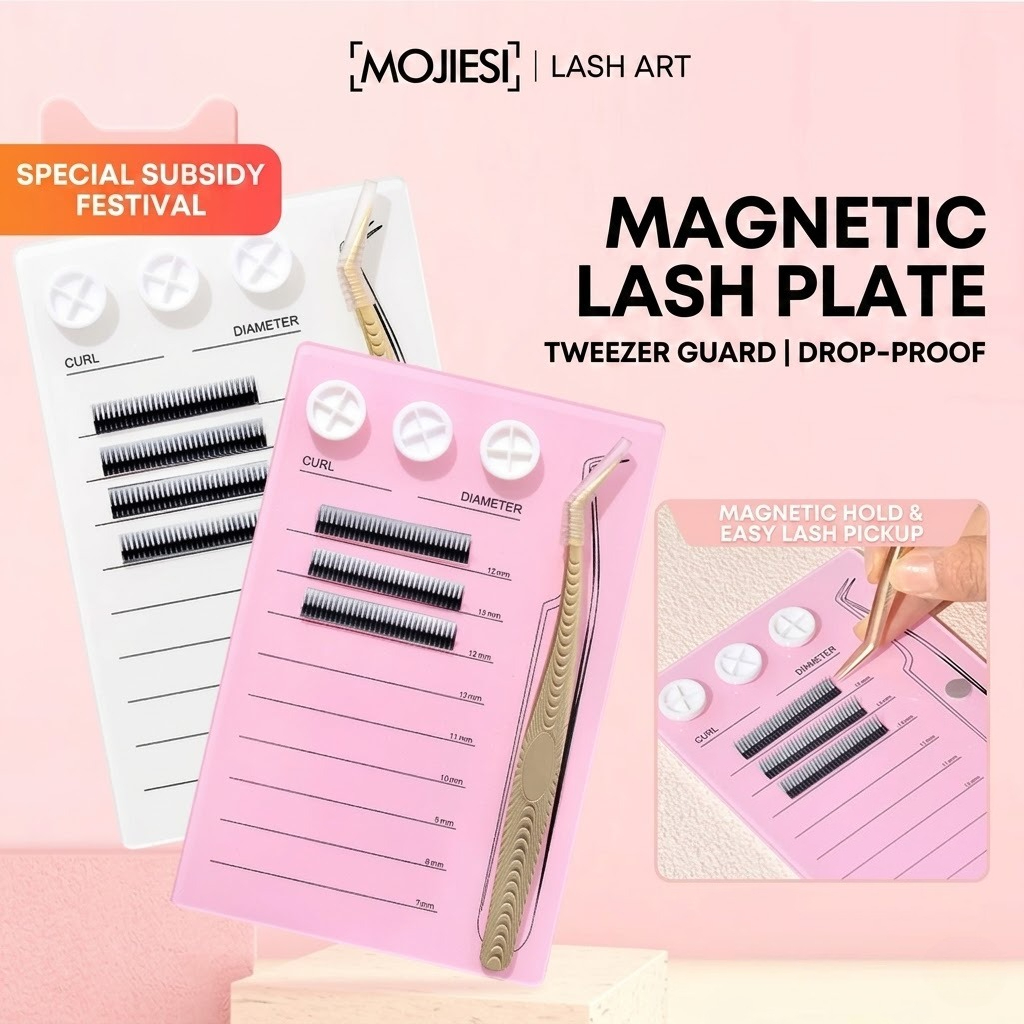 Lash Tray Organizer - Magnetic Eyelash Extension Palette & Glue