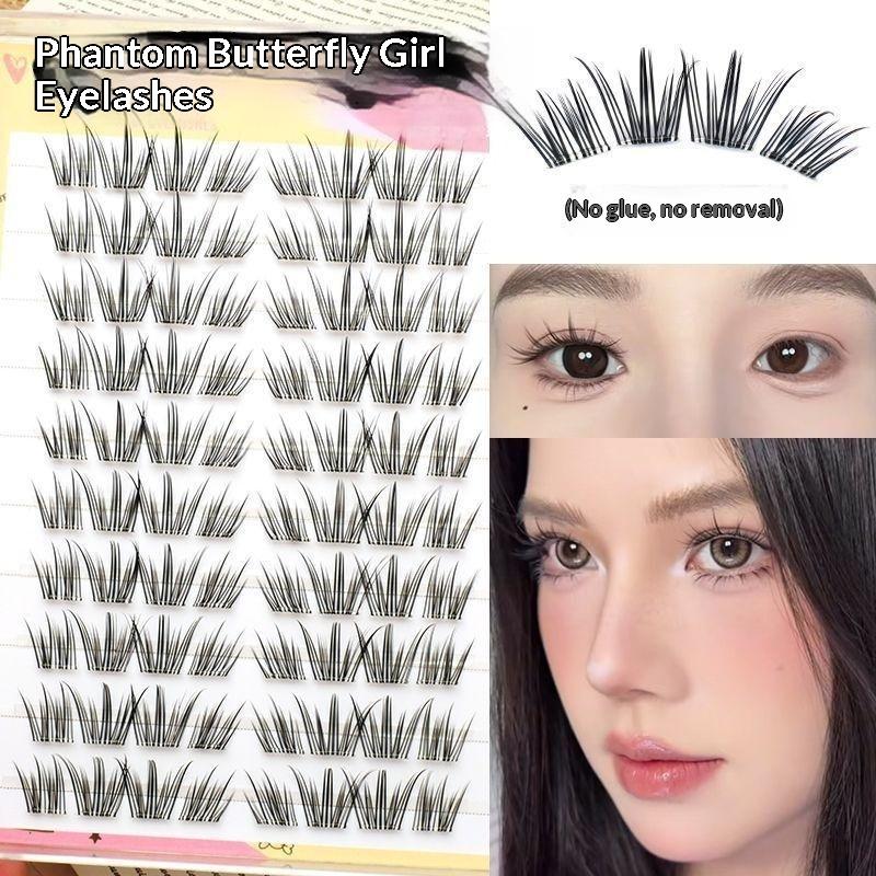 Eyelash Extension With Glue - DIY Natural Feather Curl Lashes Glue-Free