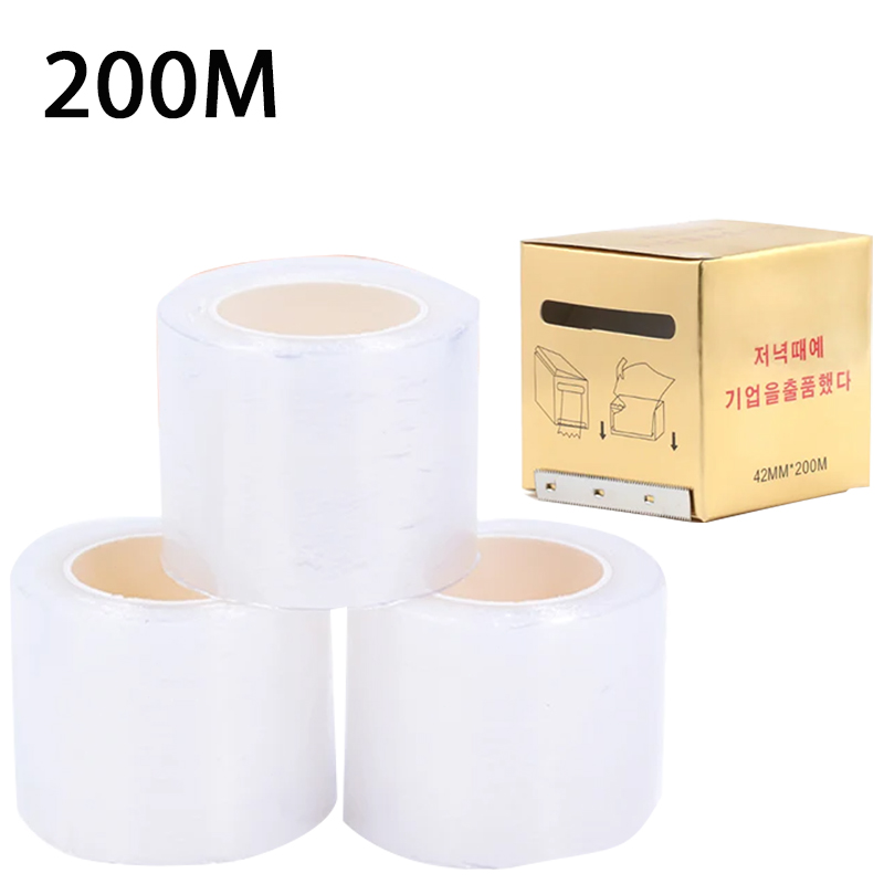 Eyelash Extension With Glue - 200m Transparent Makeup Film Lip Eyebrow