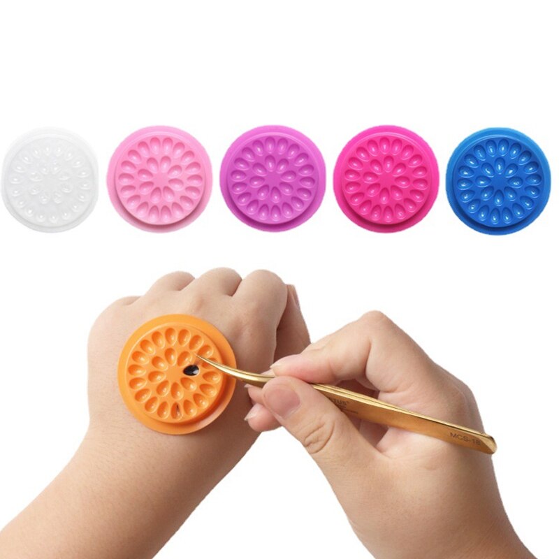 Lash Tray Organizer - 100pcs Eyelash Glue Holder Eyelashes Extension