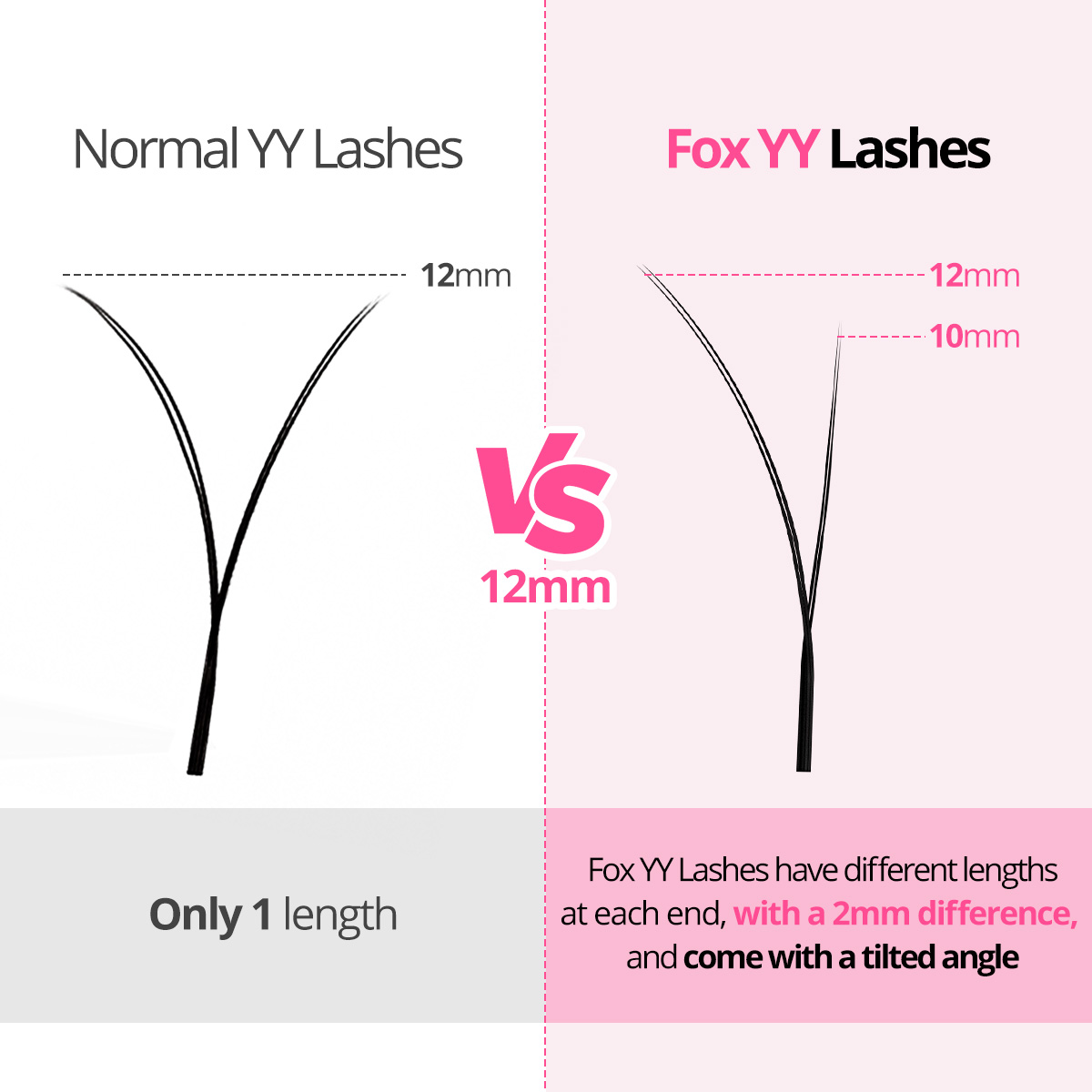 ARISON Fox YY Lashes Different - Eyelash Extension Y Shape review and price