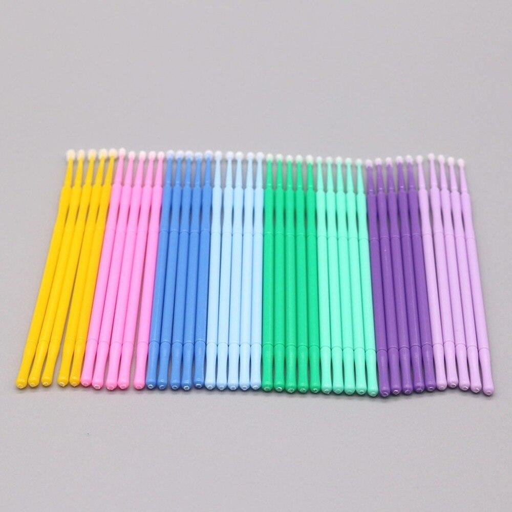 100pcs/lot Micro Brushes Make  - Eyelash Extension With Glue review and price