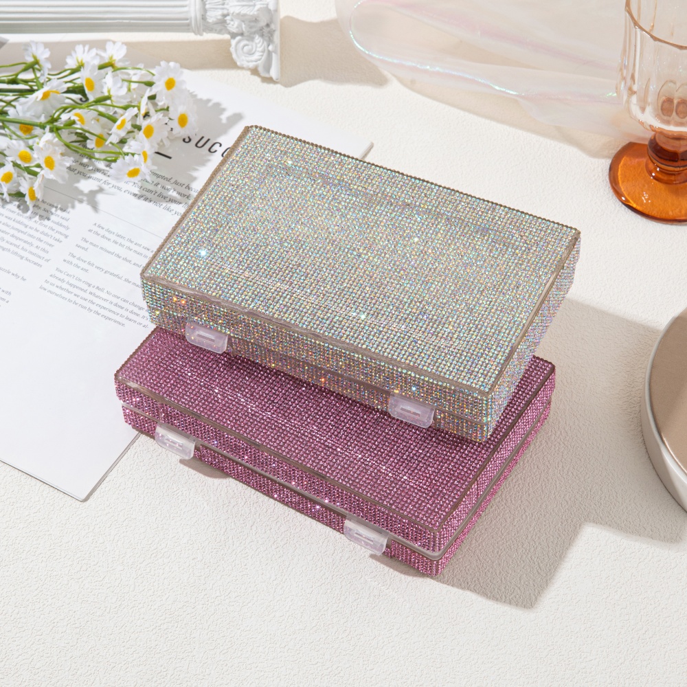 Luxury Shiny Rhinestone Storag - Lash Tray Organizer review and price