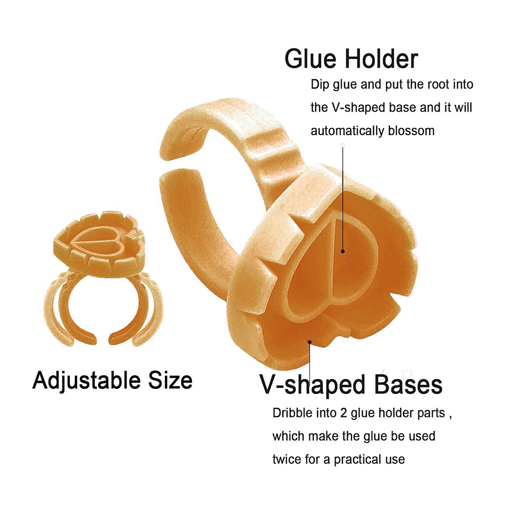 500PCS Glue Rings for Lash Ext - Eyelash Extension With Glue review and price
