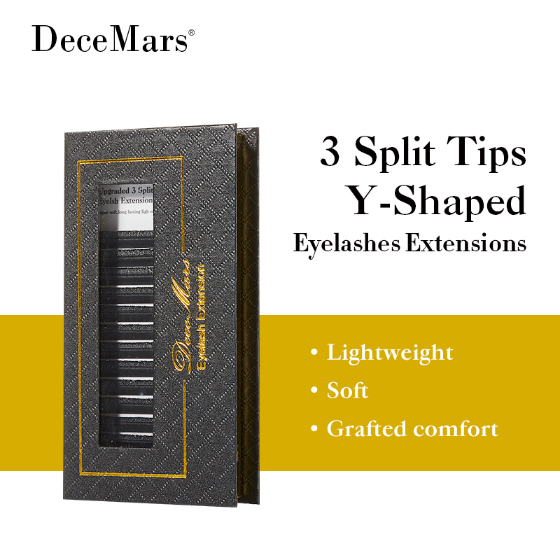 DeceMars 3 Split Tips Y-Shaped - Eyelash Extension Y Shape review and price