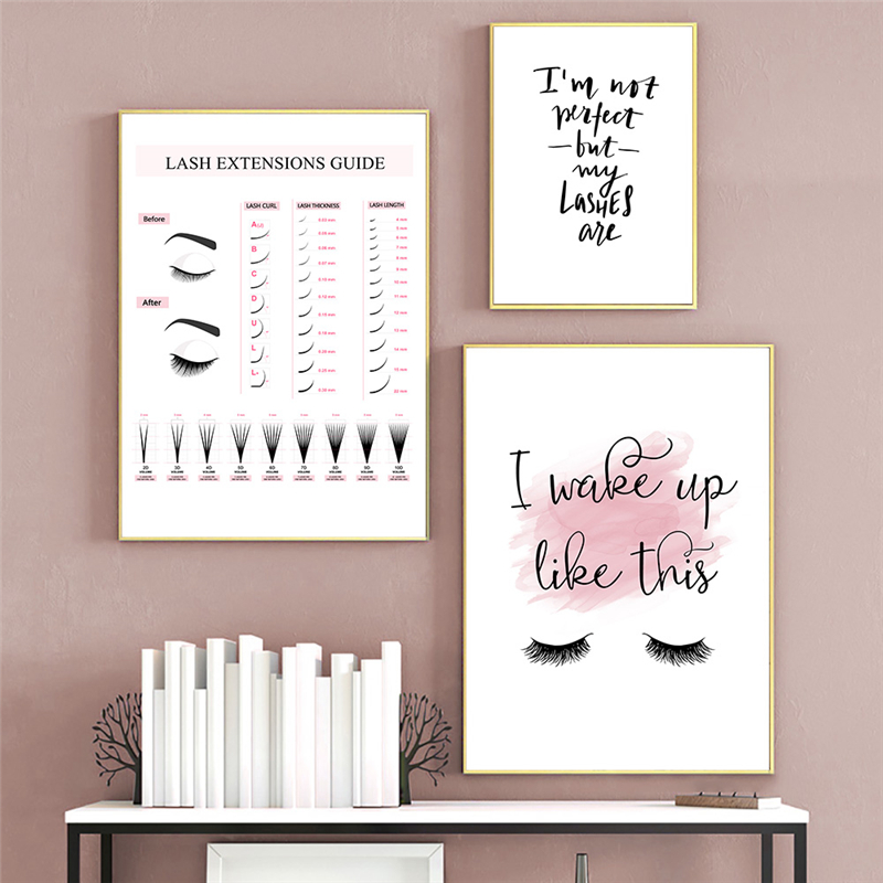 Lash Extensions Guide Poster M - Eyelash Extension Quotes review and price