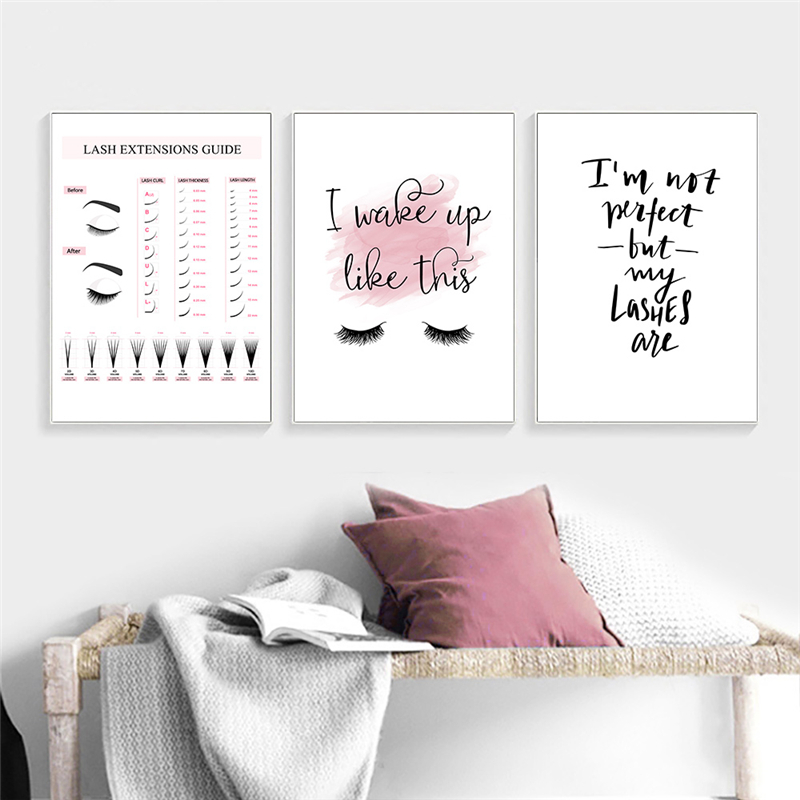 Lash Extensions Guide Poster M - Eyelash Extension Quotes review and price