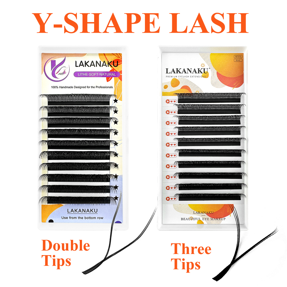 LAKANAKU Y Lashes Extensions C - Eyelash Extension Y Shape review and price