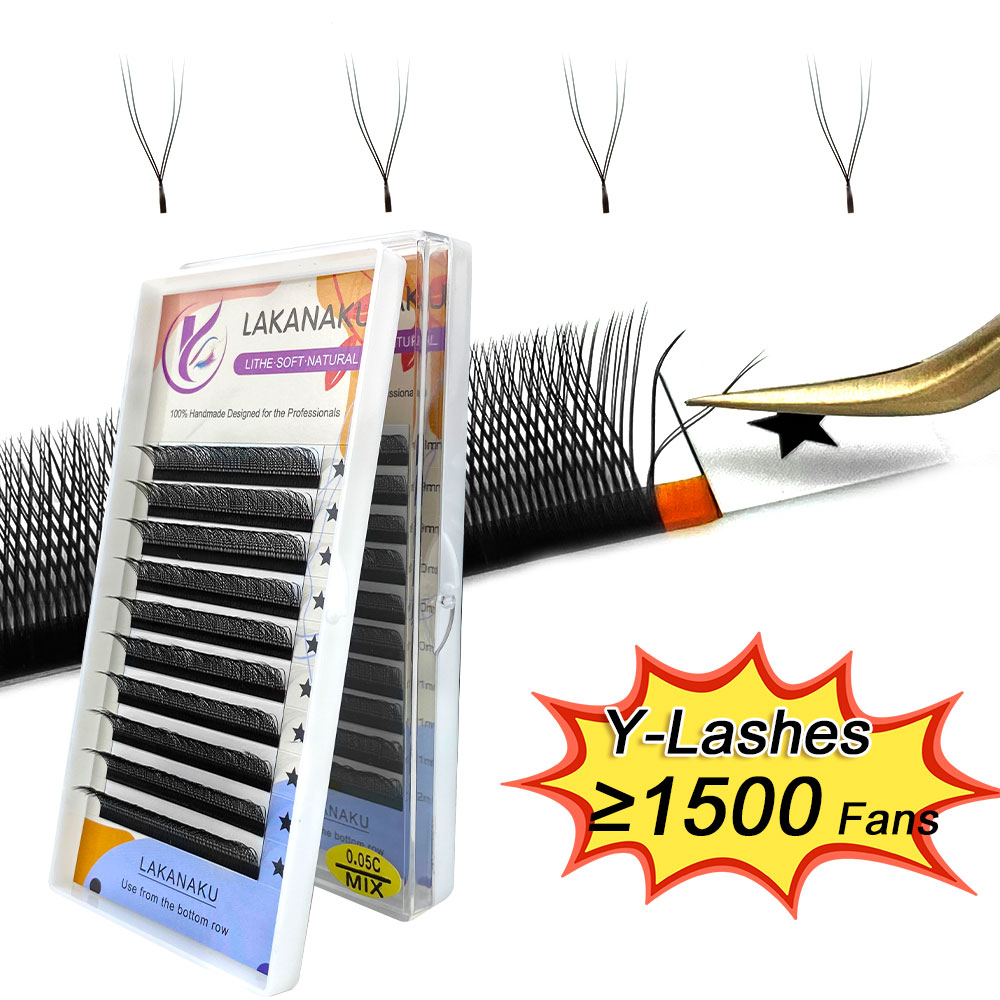 LAKANAKU Y Lashes Extensions C - Eyelash Extension Y Shape review and price