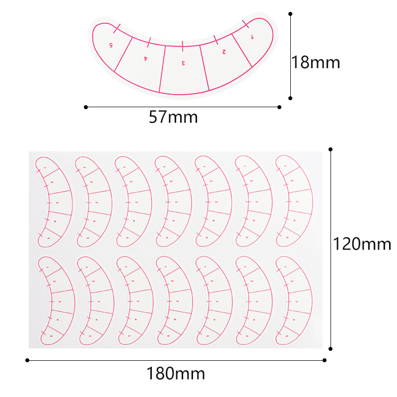 70 Pairs Eyelash Mapping Stick - Lash Mapping Sticker review and price