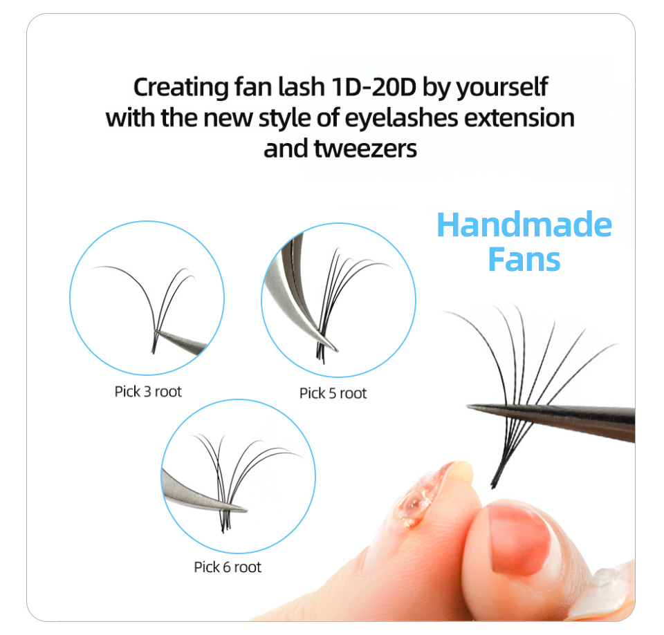 AGUUD 16 Rows Long 16-20mm Eye - Eyelash Extension Russian review and price