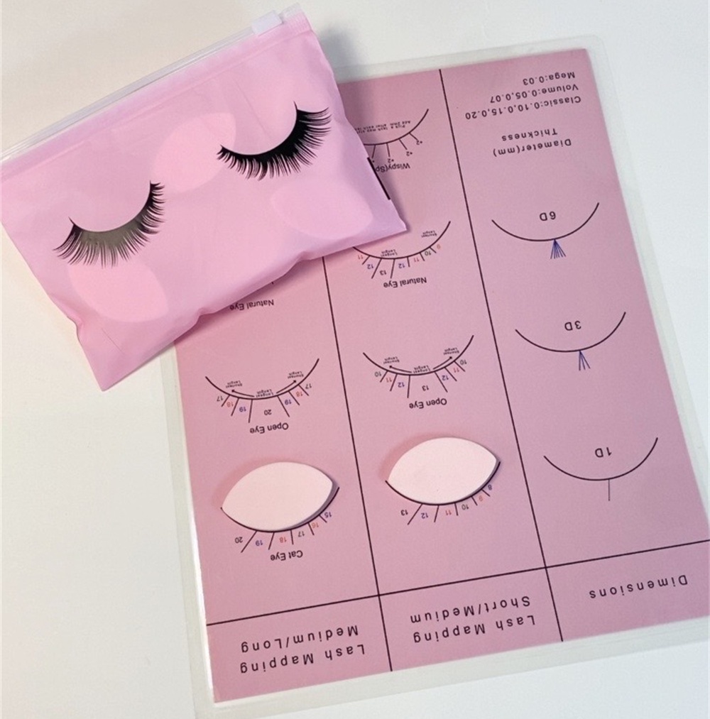 Beginner Lash Map Chart Wispy  - Lash Mapping Sticker review and price