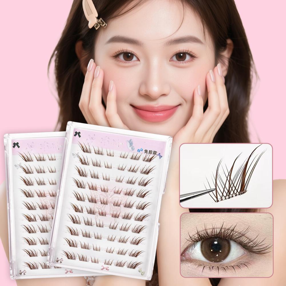 No Need Glue Fox Eye Effect Fl - Eyelash Extension No 10 review and price
