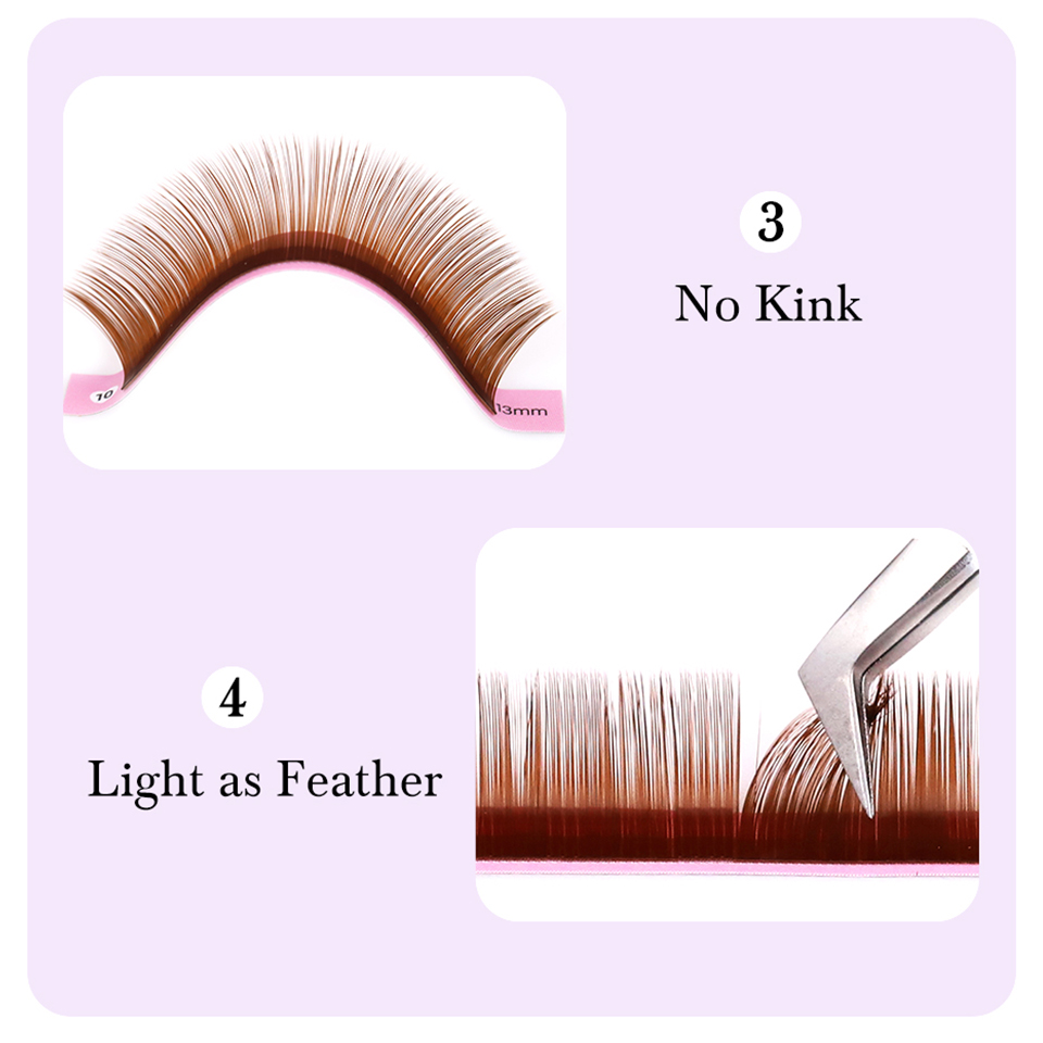Dark Brown Eyelash Extension 0 - Eyelash Extension Russian review and price