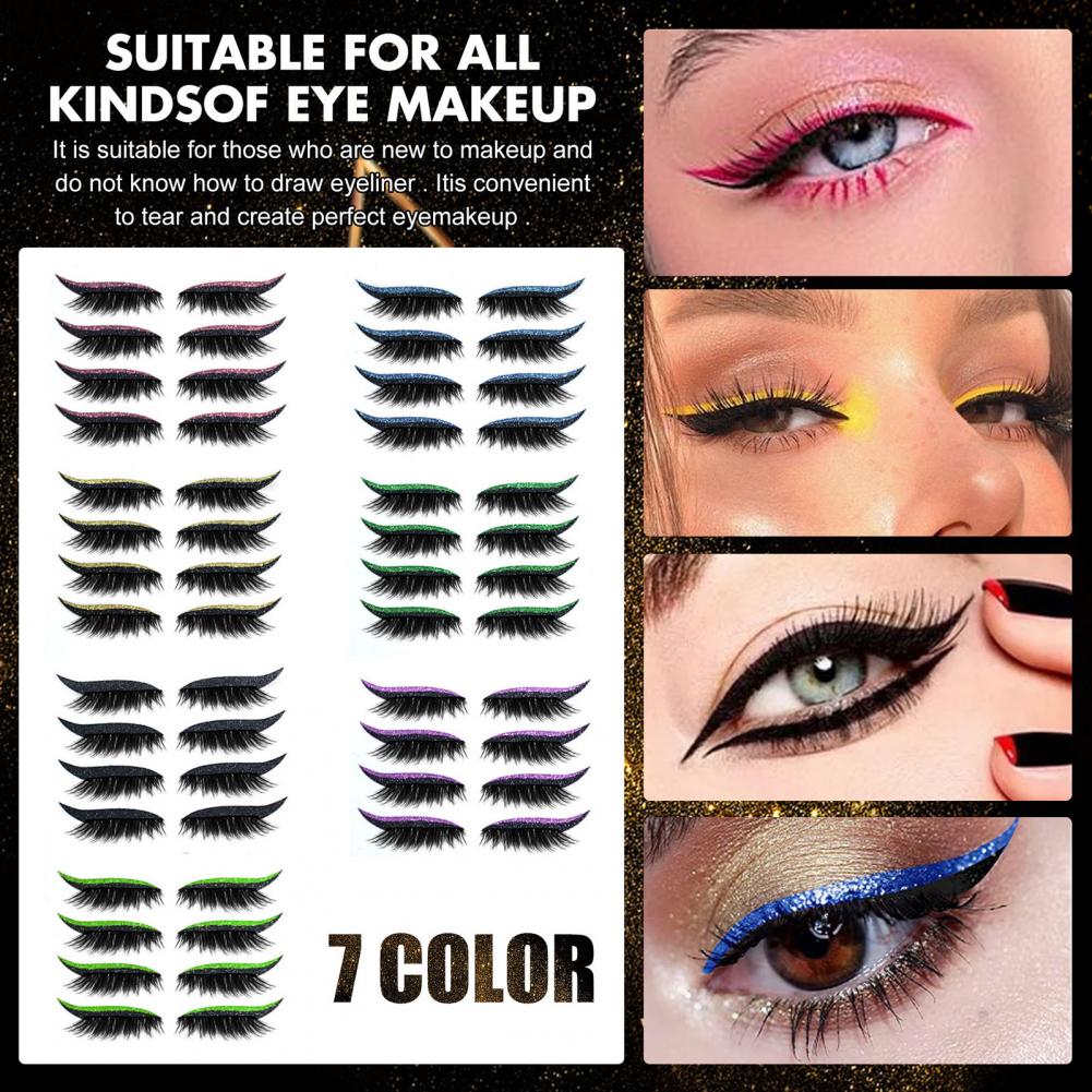 4 Pairs/Set Eyeliner Lashes St - Lash Mapping Sticker review and price