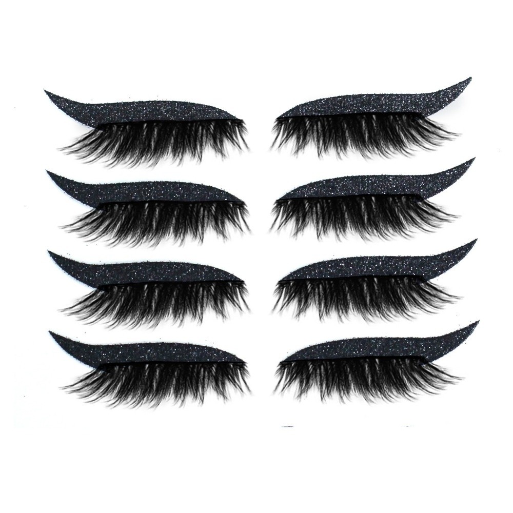 4 Pairs Lazy Eye Shadow Eyelas - Lash Mapping Sticker review and price