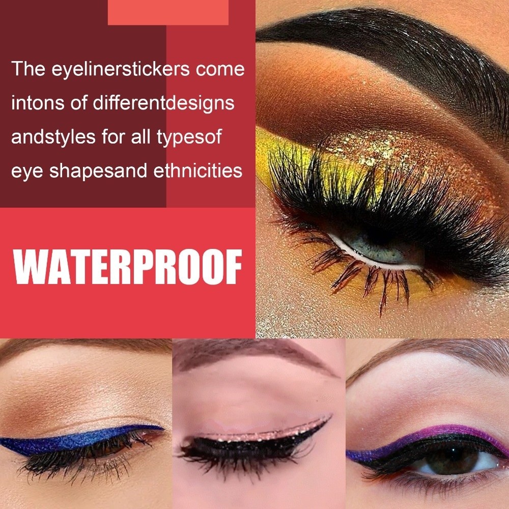 4 Pairs Lazy Eye Shadow Eyelas - Lash Mapping Sticker review and price