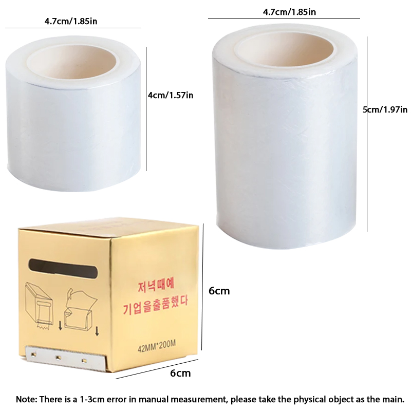 200m Transparent Makeup Film L - Eyelash Extension With Glue review and price