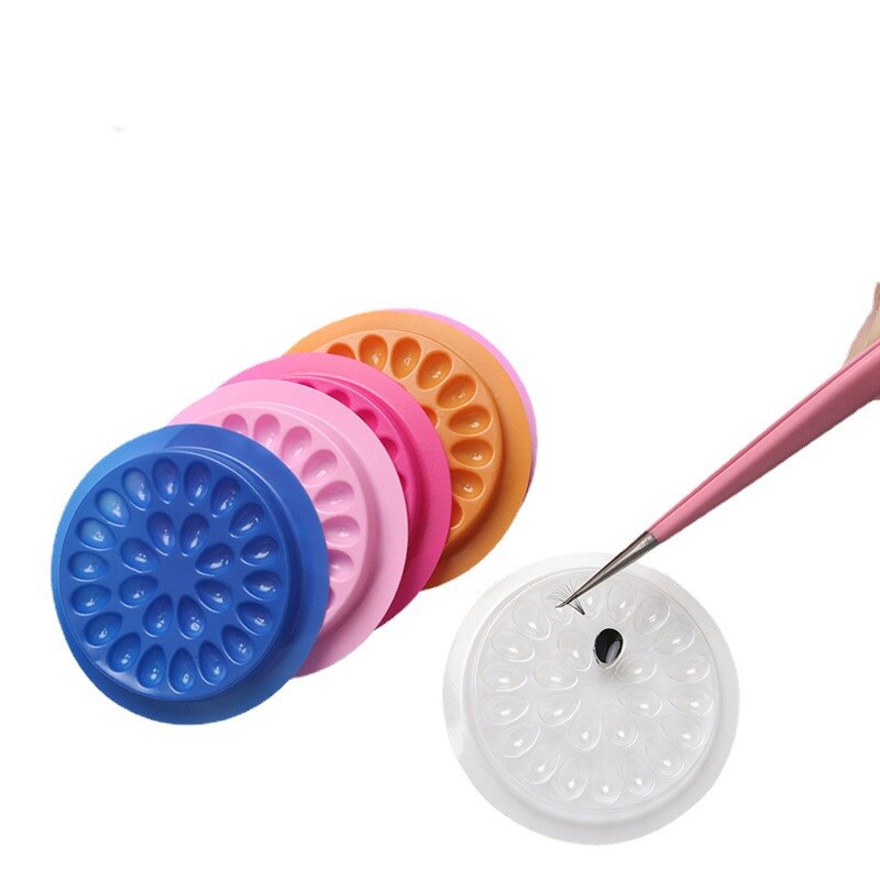 100pcs Eyelash Glue Holder Eye - Lash Tray Organizer review and price