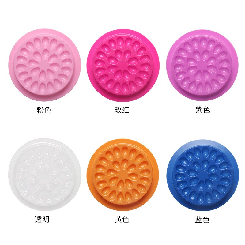 100pcs Eyelash Glue Holder Eye - Lash Tray Organizer review and price