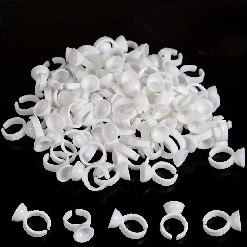 100 Disposable White Glue Hold - Lash Tray Organizer review and price