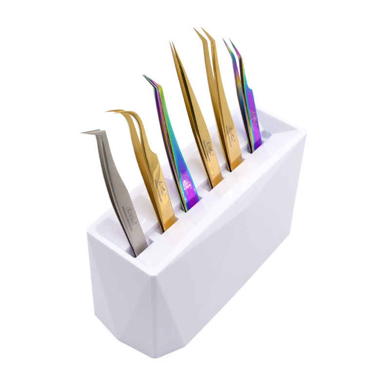 6 Holes Acrylic Eyelash Tweeze - Lash Tray Organizer review and price